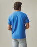 Men's Premium Slub V-Neck Tee - Strong Blue